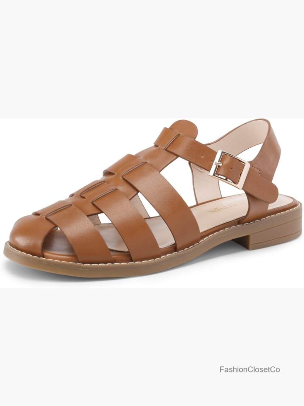 Fisherman Gladiator Braided Flat Sandals Cute Woven Strappy Closed Toe Shoes
